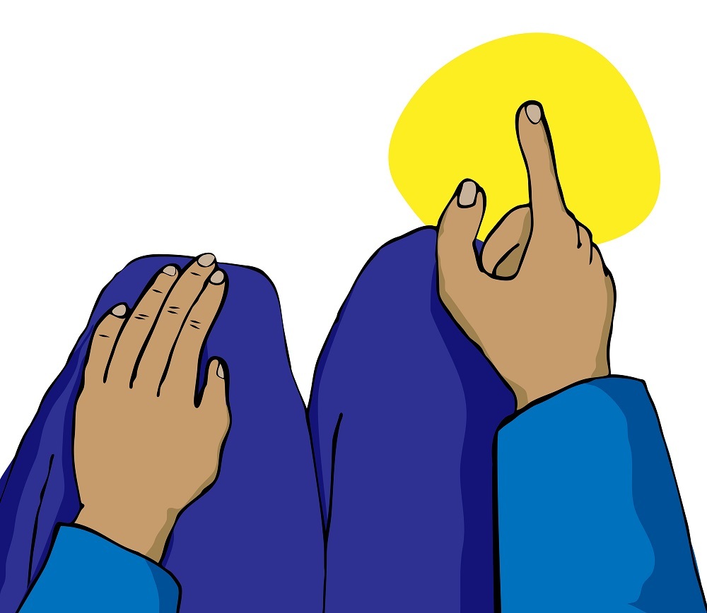 Поднятие пальца в молитве